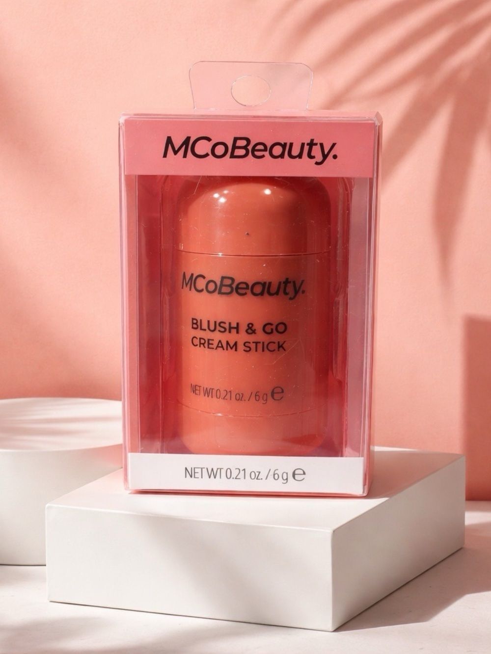 MCoBeauty Blush & Go Cream Stick - Coral Peach